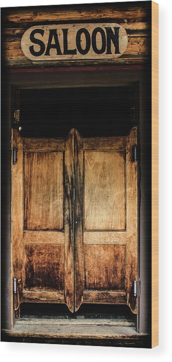 Saloon Doors Wood Print by Athena Mckinzie - Fine Art America