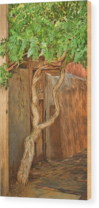 Twisted Tree Wood Print featuring the photograph Twisted Tree - Wall by Nikolyn McDonald