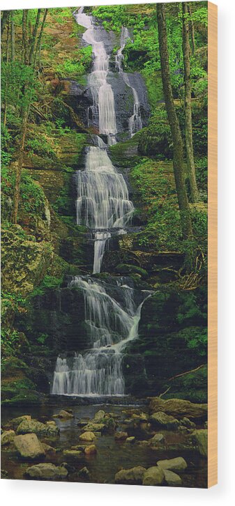 Buttermilk Falls Ratio 2 To 1 Wood Print featuring the photograph Buttermilk Falls Ratio 2 to 1 by Raymond Salani III