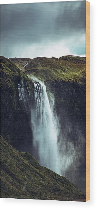 Iceland Wood Print featuring the photograph Seljalandsfoss by Marino Flovent