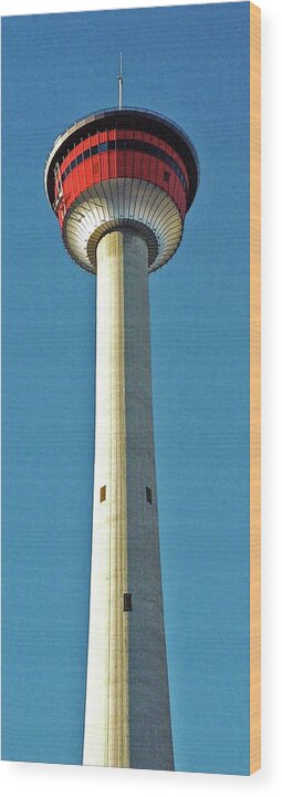 North America Wood Print featuring the photograph Calgary Tower by Juergen Weiss