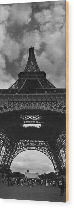 Eiffel Pano 2-1 Wood Print featuring the photograph Eiffel Pano 2-1 by Moises Levy