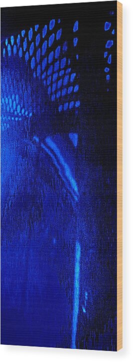 Blue Wood Print featuring the photograph Something Blue by VIVA Anderson
