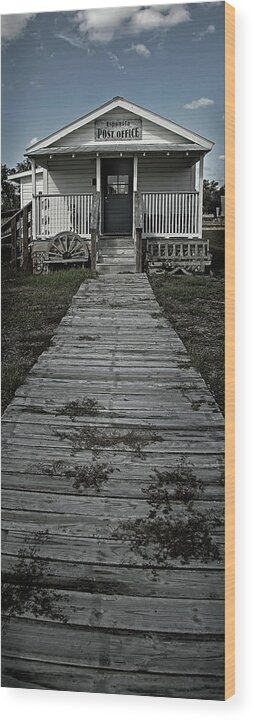 Post Office Wood Print featuring the photograph Walk Back in Time by M Kathleen Warren