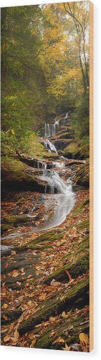 Autumn Wood Print featuring the photograph Roaring Fork Falls by Joye Ardyn Durham