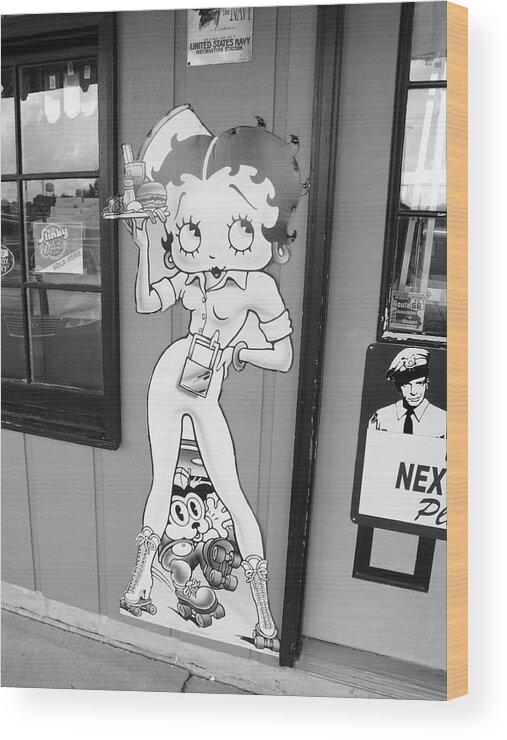 1930's Wood Print featuring the photograph Betty Boop 3 #1 by Frank Romeo