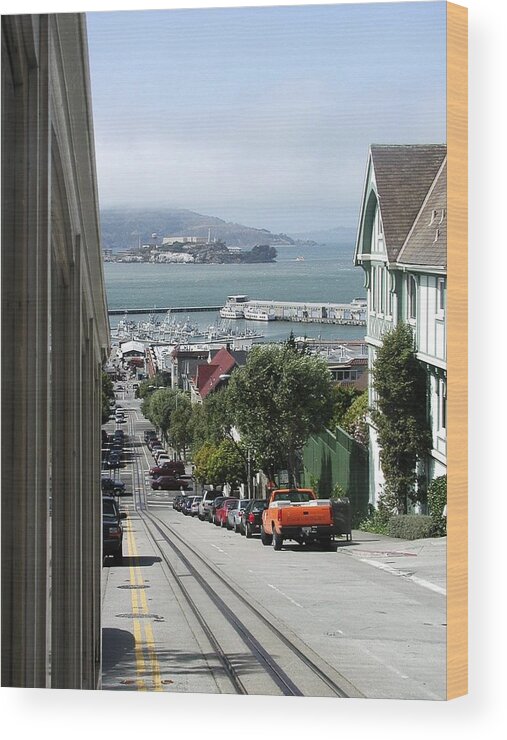 Cable Wood Print featuring the photograph Cable Car Ride #1 by Steve Ondrus