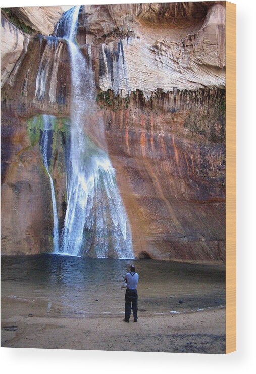 Half Calf Falls Utah Wood Print featuring the photograph Half Calf Falls Utah #1 by Dean Ginther