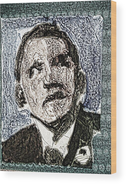 Obama Wood Print featuring the photograph Obama #1 by Robert Rhoads