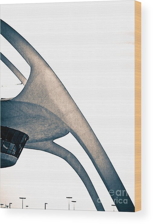 Abstract Wood Print featuring the photograph Reaching #2 by Fei A