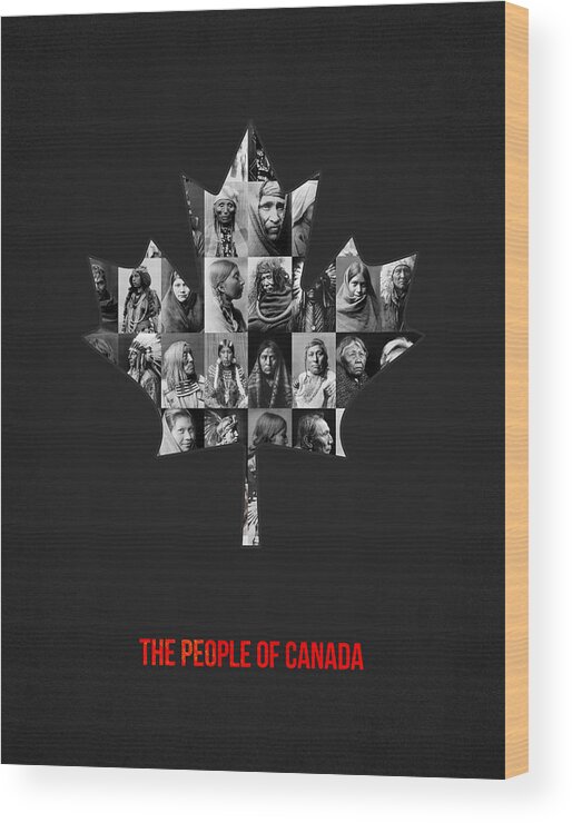Indian Wood Print featuring the photograph The People of Canada #1 by Aged Pixel