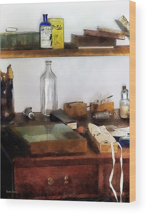 Doctor Wood Print featuring the photograph 19th Century Veterinarian's Office by Susan Savad