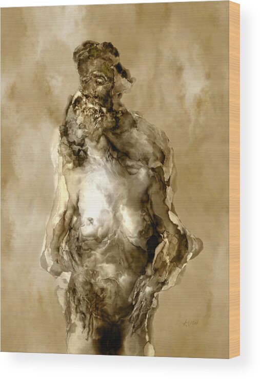 Nude Wood Print featuring the photograph Melt #2 by Kurt Van Wagner
