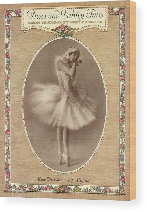 Dance Wood Print featuring the photograph A Magazine Cover For Vanity Fair by Artist Unknown