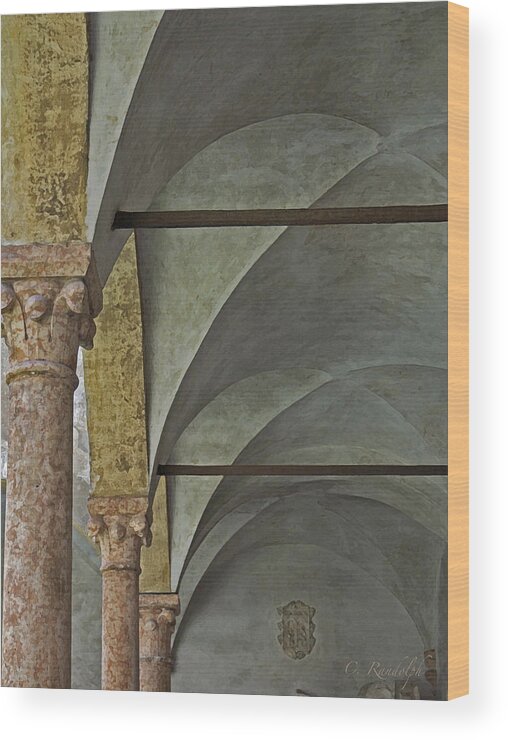 Cross Vault Arches Wood Print featuring the photograph A Test of Time by Cheri Randolph