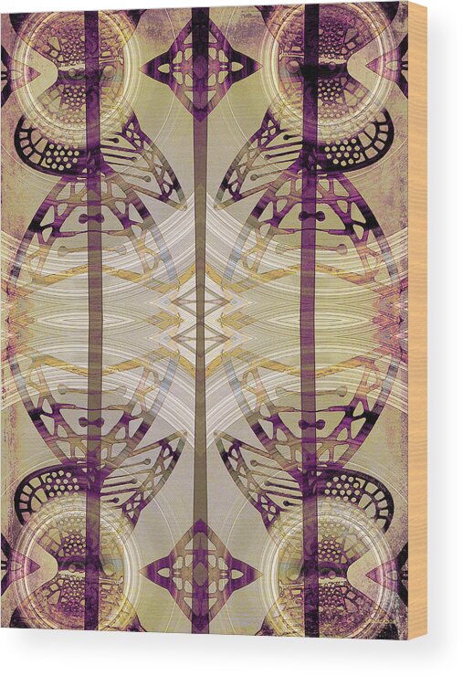 Angel Wood Print featuring the digital art Angel Wings by Shawna Rowe