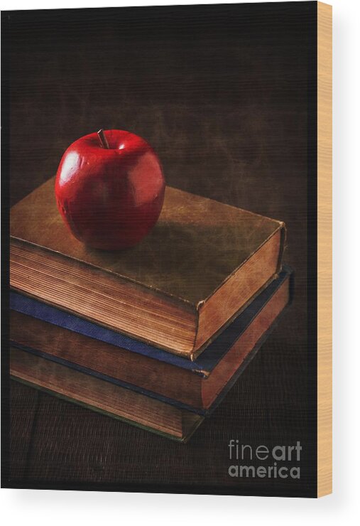 Professor Wood Print featuring the photograph Apple for Teacher by Edward Fielding