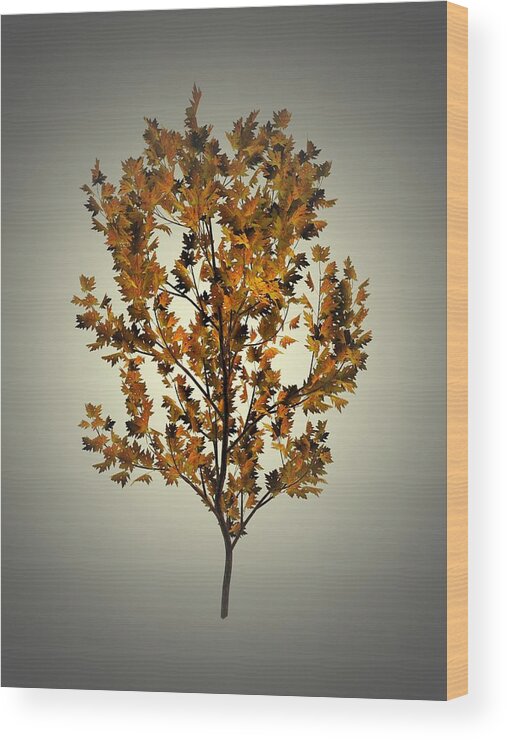 Autumn Wood Print featuring the painting Autumn Leaves 2 by Movie Poster Prints