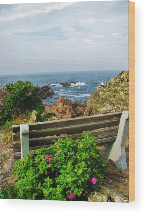 Ogunquit Wood Print featuring the photograph Marginal Way by Diane Valliere