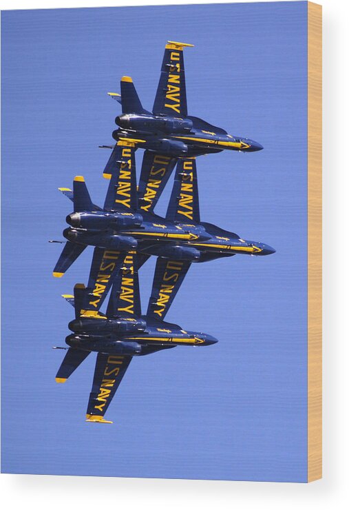 Airshows Wood Print featuring the photograph Blue Angels II by Bill Gallagher