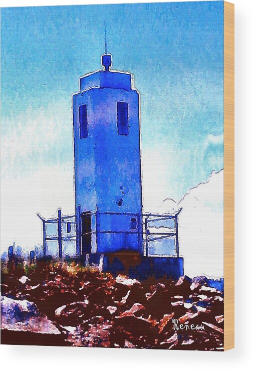 Lighthouses Wood Print featuring the photograph BROWNS POINT Washington LIGHTHOUSE 1 by A L Sadie Reneau