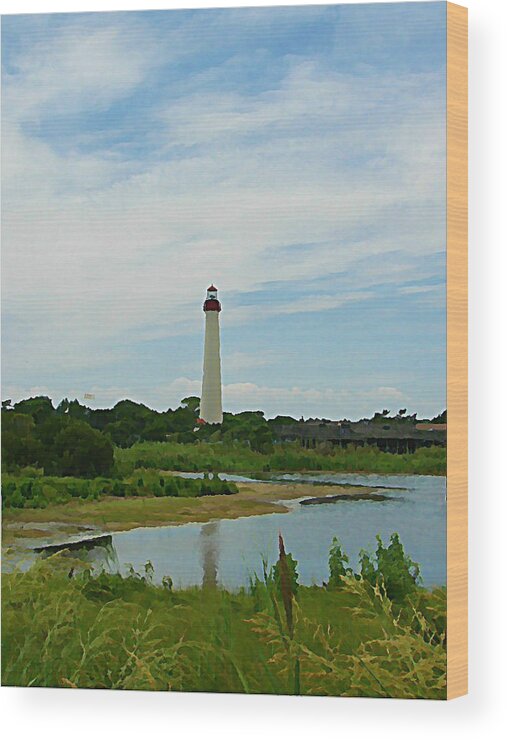 New Jersey Wood Print featuring the photograph Cape May Postcard by Dark Whimsy