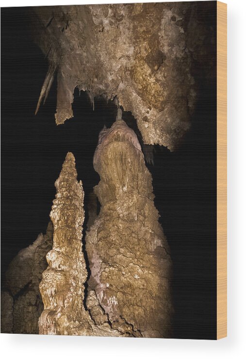 Jean Noren Wood Print featuring the photograph Carlsbad Caverns by Jean Noren
