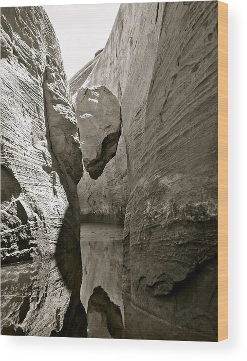 Rock Wood Print featuring the photograph Chock Rock by Kim Pippinger