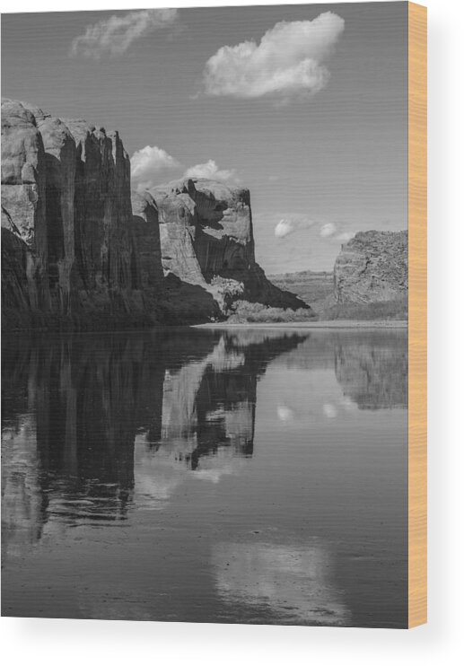 Canyons Wood Print featuring the photograph Portal Reflection by Deborah Hughes
