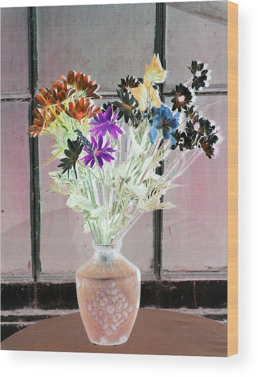 Flower Wood Print featuring the photograph Country Comfort - PhotoPower 453 by Pamela Critchlow