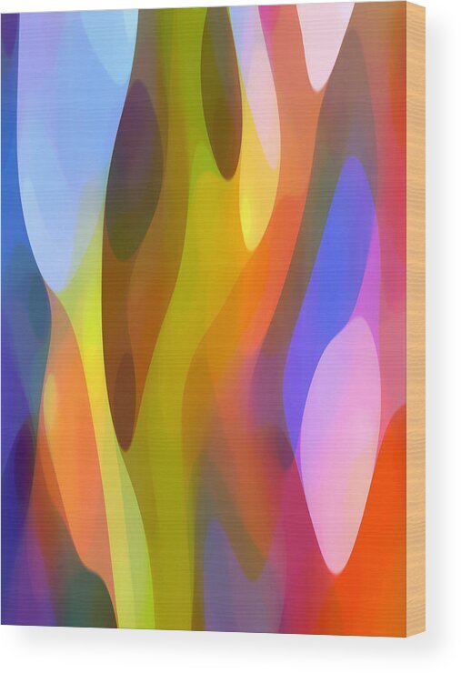 Abstract Art Wood Print featuring the painting Dappled Light 3 by Amy Vangsgard