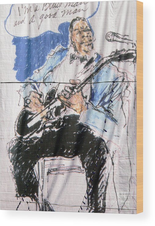 Blues Man Wood Print featuring the photograph Delta Blues by David Bearden