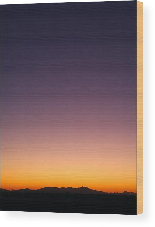 Desert Wood Print featuring the photograph Desert Twilight by Brad Brizek