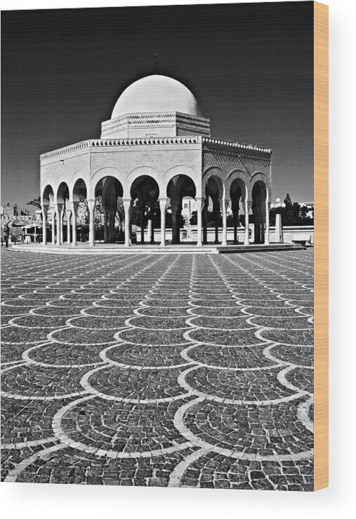 Domed Wood Print featuring the photograph Domed Building / Tunisia by Barry O Carroll
