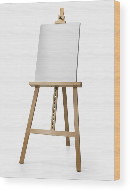 Empty Wood Print featuring the photograph Empty wooden easel by Arb