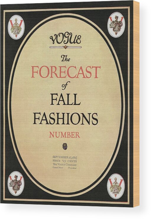 Illustration Wood Print featuring the photograph Fall Fashions Forecast by Unknown