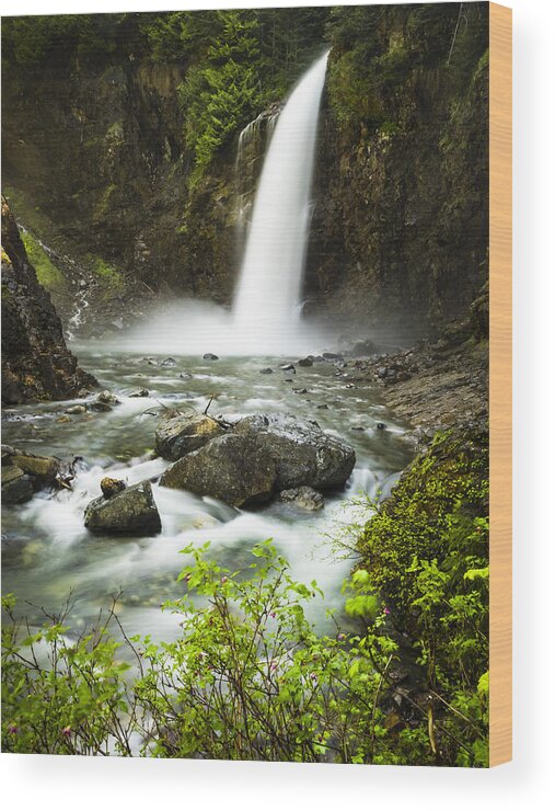Franklin Wood Print featuring the photograph Franklin Falls by Kyle Wasielewski