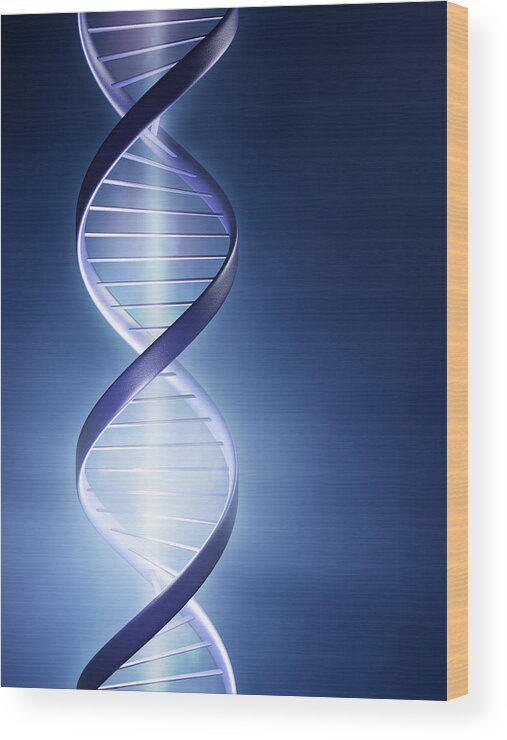 Dna Wood Print featuring the photograph DNA Technology by Johan Swanepoel