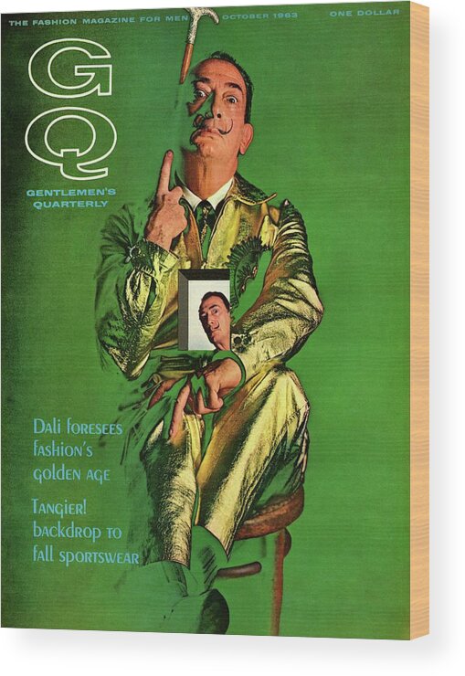 Fashion Wood Print featuring the photograph Gq Cover Featuring Salvador Dali by Chadwick Hall