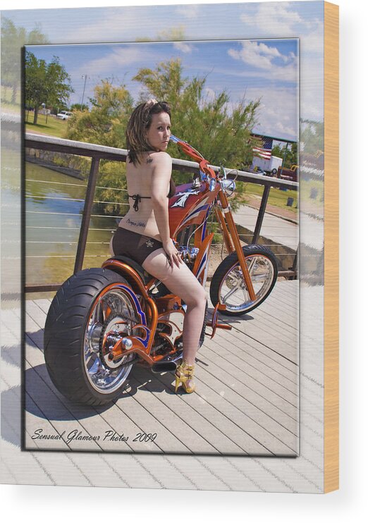 Custom Built Harley Davidson Wood Print featuring the photograph H-D_d2 by Walter Herrit