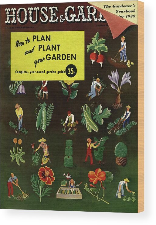House And Garden Wood Print featuring the photograph House And Garden How To Plan And Plant by Ilonka Karasz