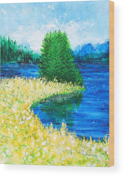It's A Beautiful Day Wood Print featuring the painting It's a Beautiful Day by Kume Bryant