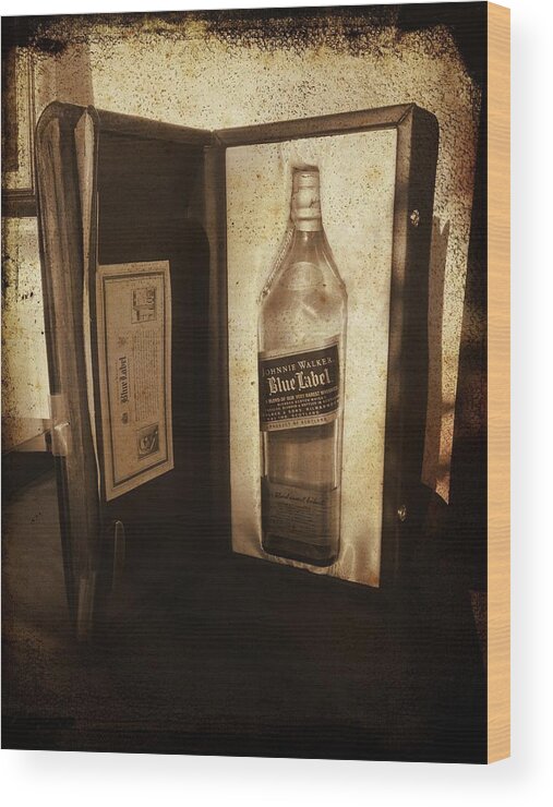 Johnnie Walker Wood Print featuring the photograph Johnnie Walker - Still Going Strong by Richard Reeve