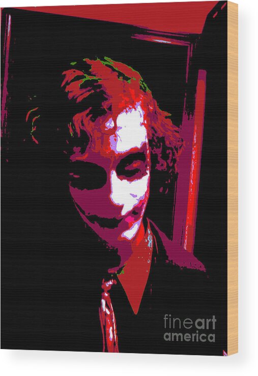 Digital Wood Print featuring the photograph Joker 9 by Alys Caviness-Gober