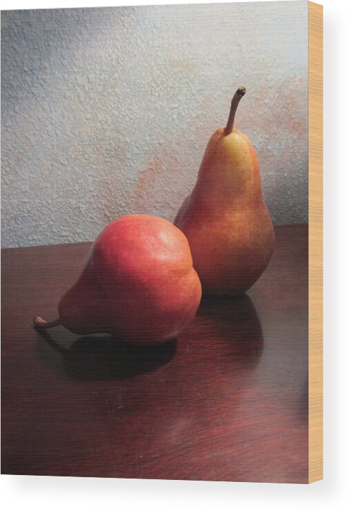 Pears Wood Print featuring the photograph Juicy Still Life by Dody Rogers