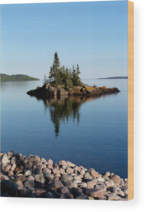 Lake Wood Print featuring the photograph Karin Island - Photography by Gigi Dequanne