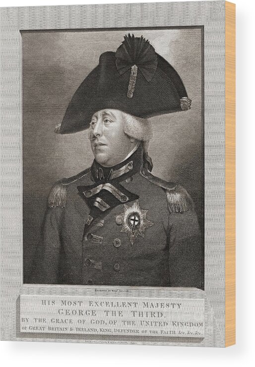 King George Iii 1810 Wood Print featuring the photograph King George III 1810 by Padre Art