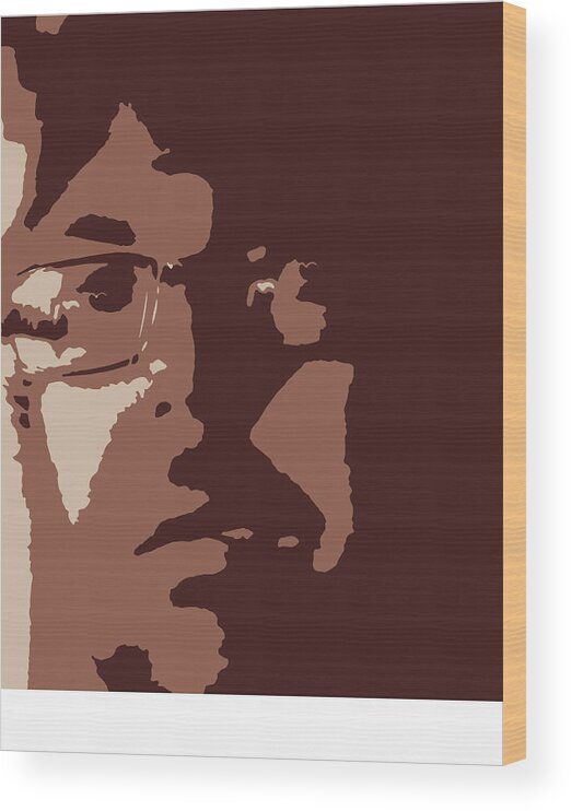 Digital Art Wood Print featuring the painting Like a Poloroid by Shea Holliman