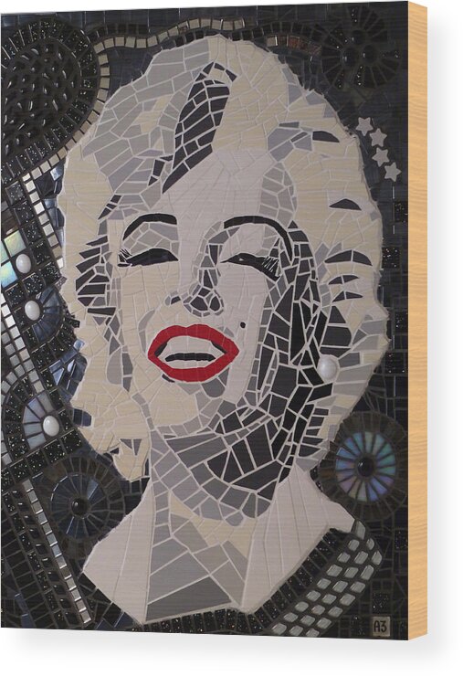 Marilyn Monroe Wood Print featuring the photograph Marilyn by Adriana Zoon