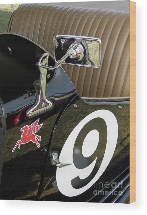 Mg Wood Print featuring the photograph MG Racer by Neil Zimmerman